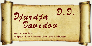 Đurđa Davidov vizit kartica